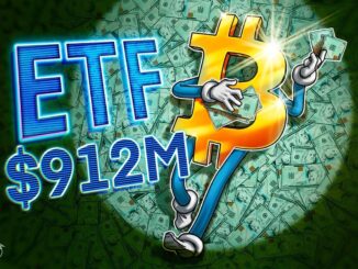 Bitcoin ETFs log $912M inflows in ‘dramatic’ investor sentiment boost
