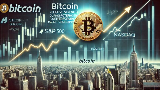 Bitcoin Shows Relative Strength Amid Uncertainty – Can BTC Outperform Bitcoin Shows Relative Strength Amid Uncertainty – Can BTC Outperform Equities?