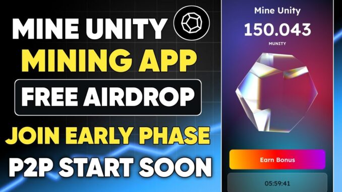 Mine Unity Mining App Airdrop Guide || Best Mining App 2025 || Mine Unity App || New Mining Airdrop