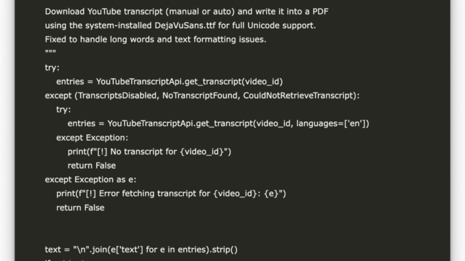 A Coding Implementation to Build an Interactive Transcript and PDF A Coding Implementation to Build an Interactive Transcript and PDF Analysis with Lyzr Chatbot Framework