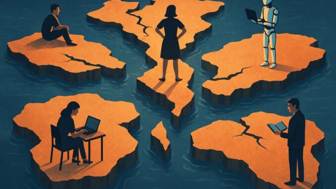 Between utopia and collapse: Navigating AI’s murky middle future