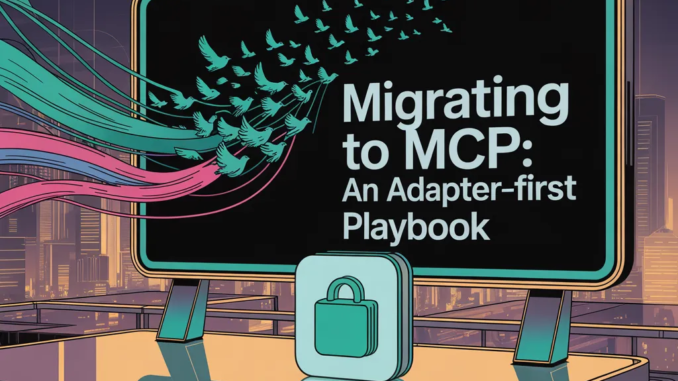 Migrating to Model Context Protocol (MCP): An Adapter-First Playbook Migrating to Model Context Protocol (MCP): An Adapter-First Playbook